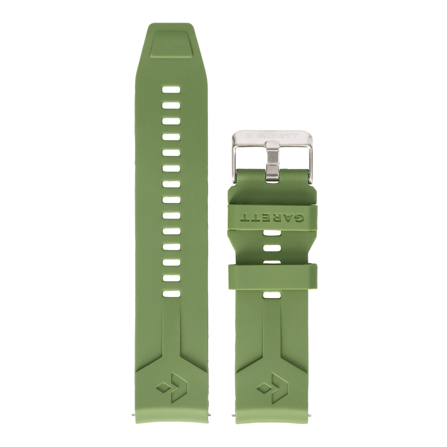 Garett Universal Cinturino in Silicone Verde 22 mm