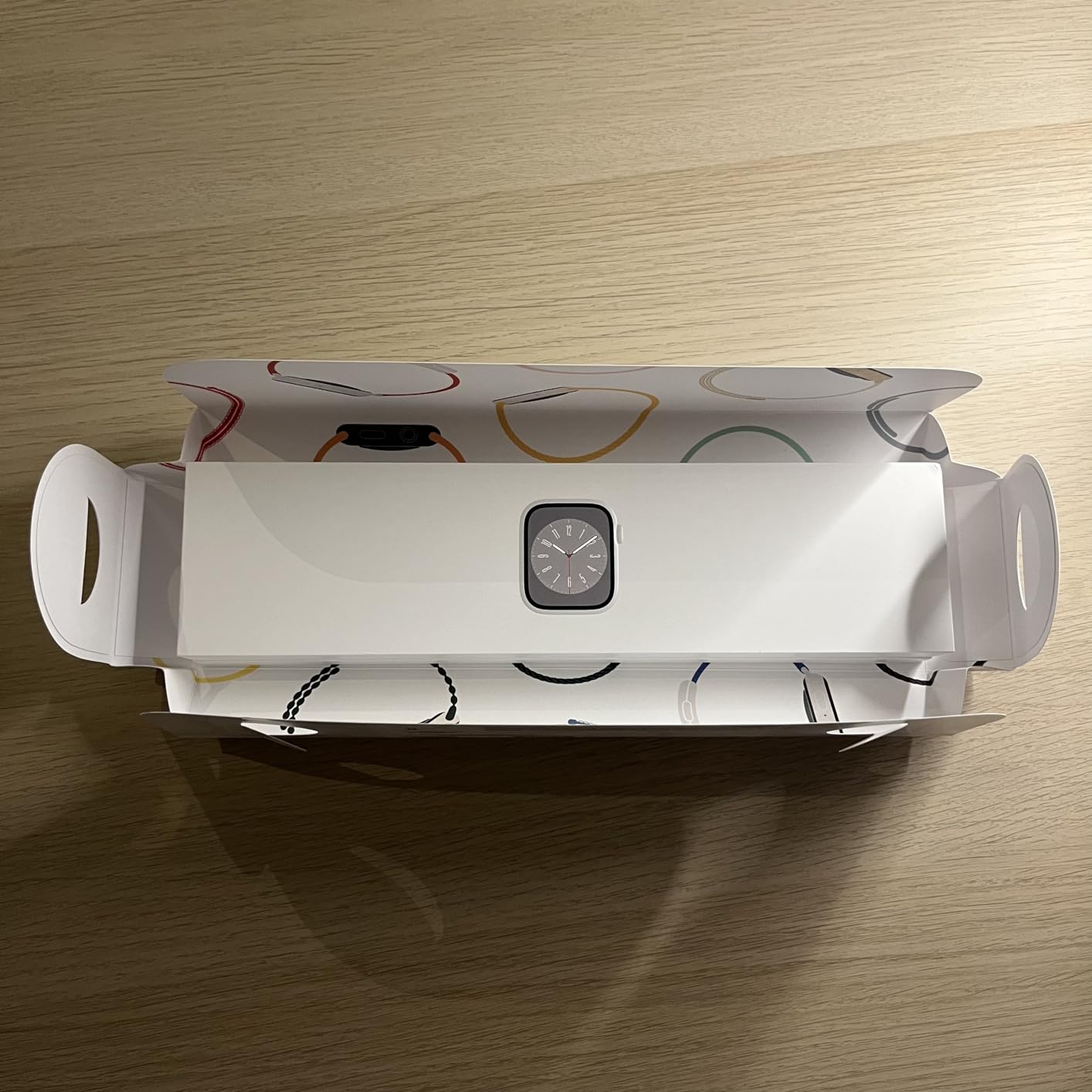 Apple Watch Series 8 GPS 45mm smartwatch argento cinturino bianco ossigeno