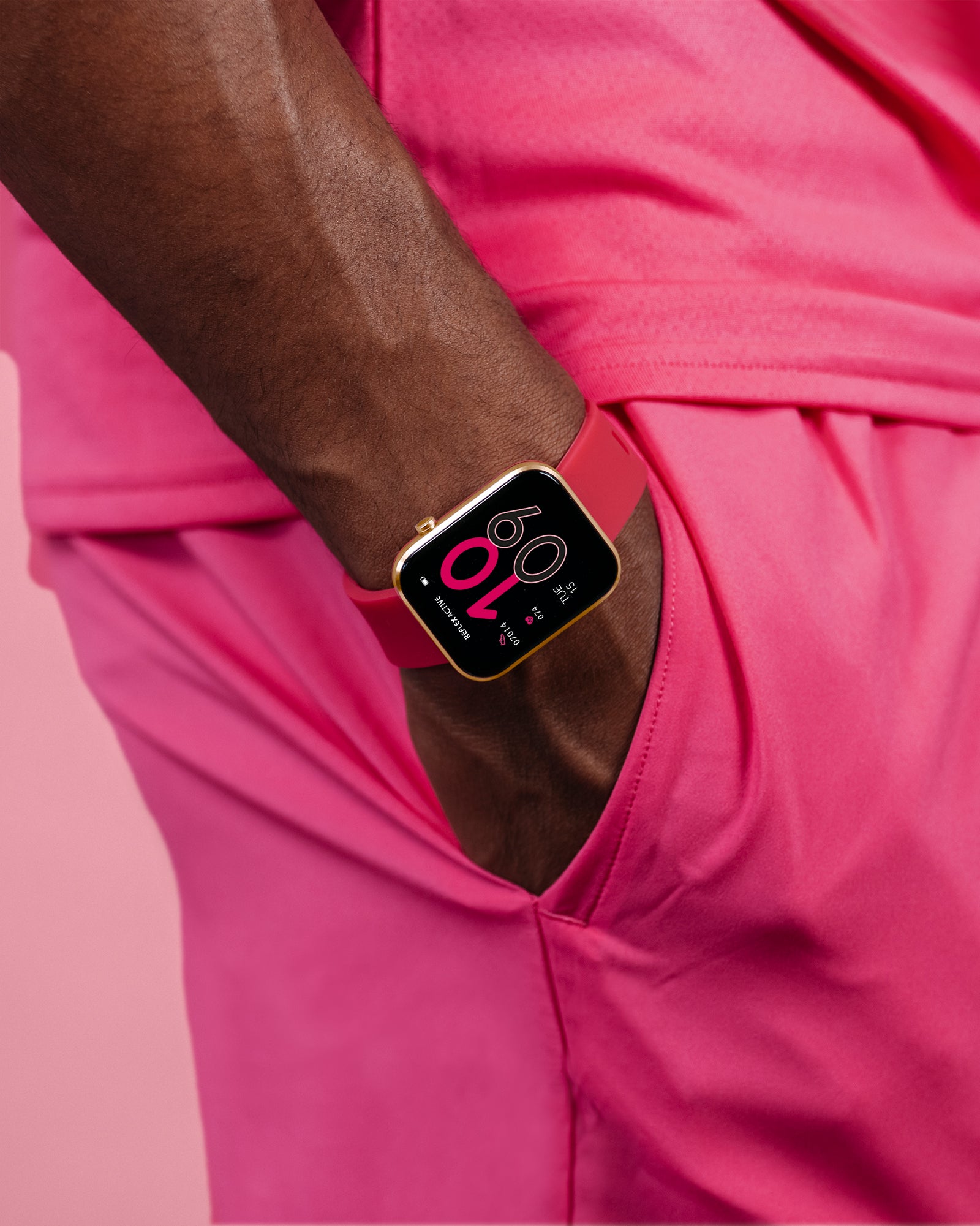 Reflex Active Corrus S smartwatch hot pink IP68