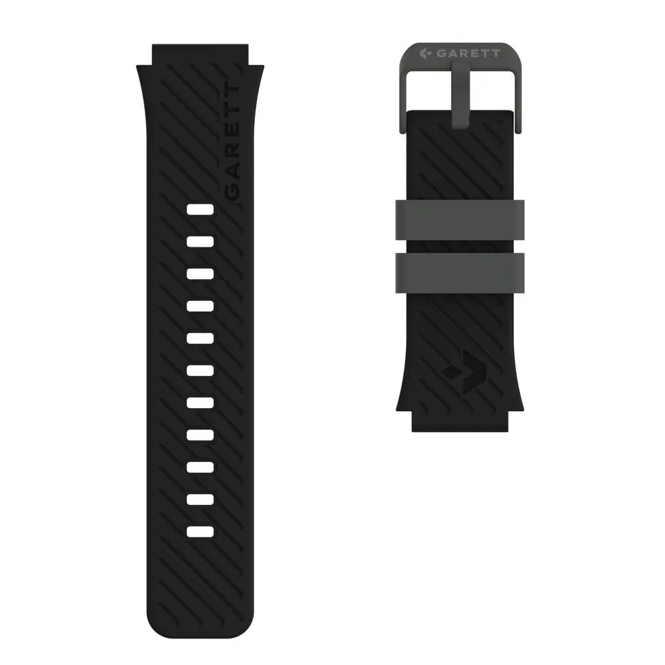 Garett Essa 2 AI 4G cinturino silicone nero 18 mm