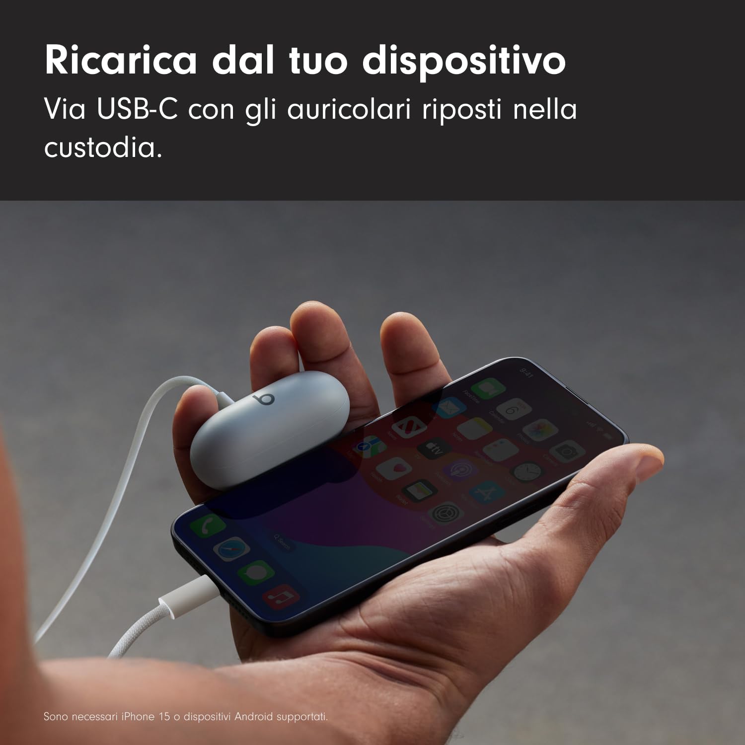 Beats Solo Buds Auricolari Wireless Nero Opaco 18 Ore