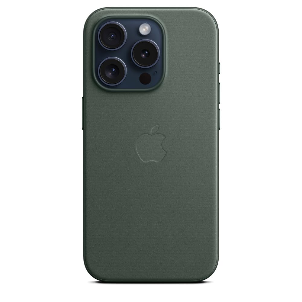 Apple FineWoven Custodia iPhone 15 Pro Sempreverde MagSafe