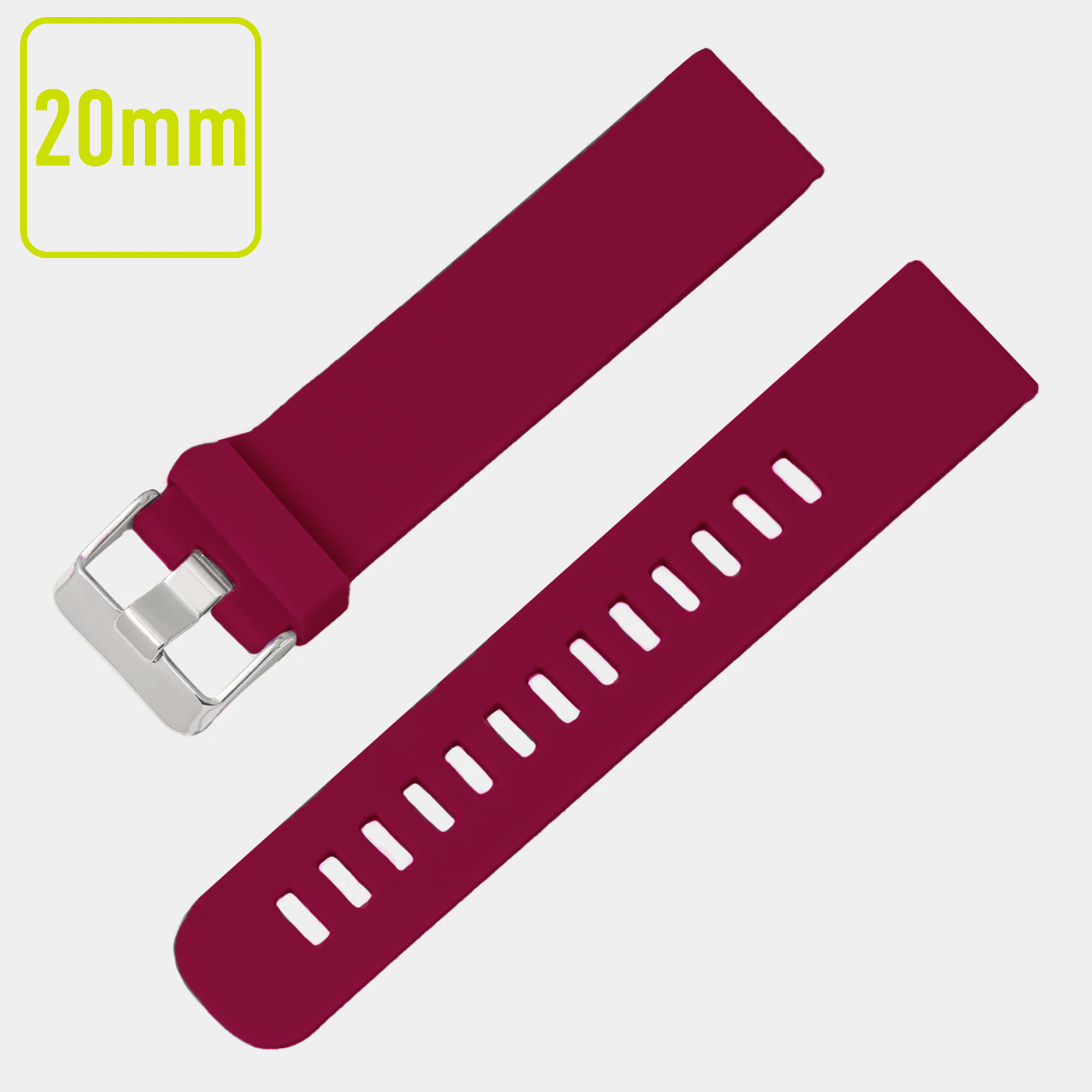 Reflex Active Spectra Berry cinturino silicone 20mm fibbia argento