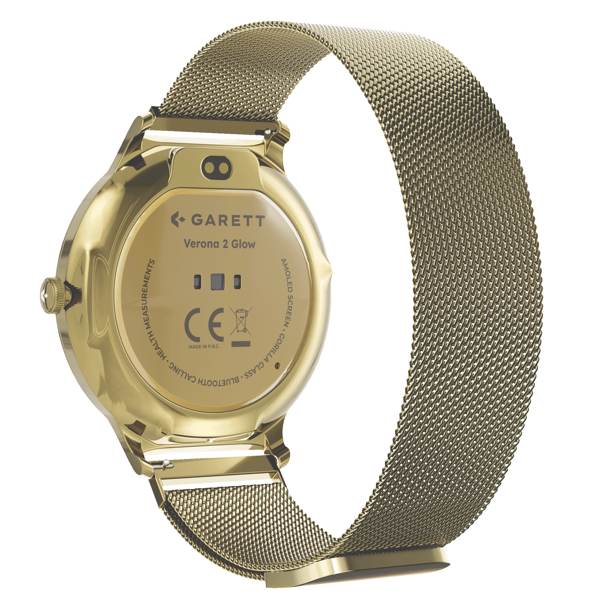 Garett Verona 2 Glow smartwatch oro mesh AMOLED