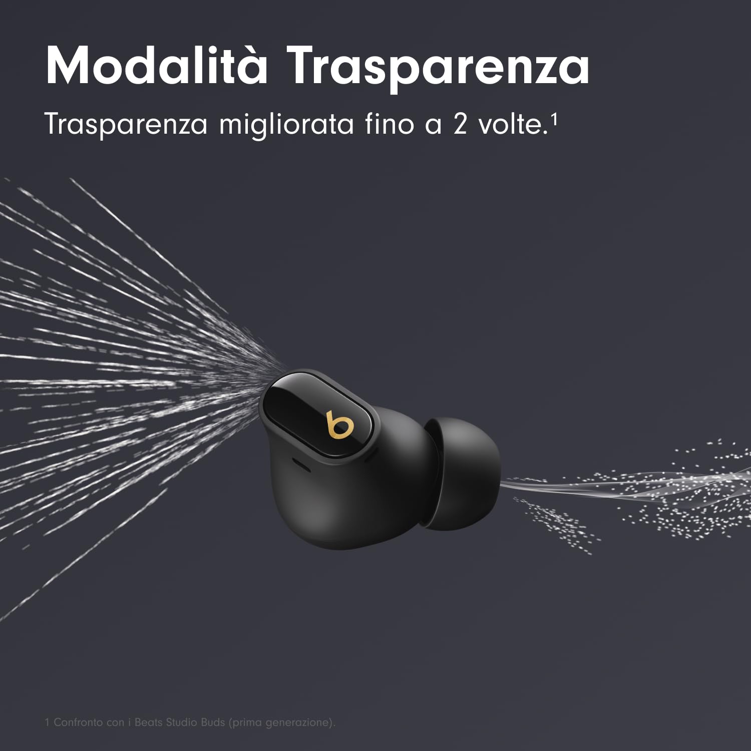 Beats Studio Buds+ auricolari wireless nero e oro ANC