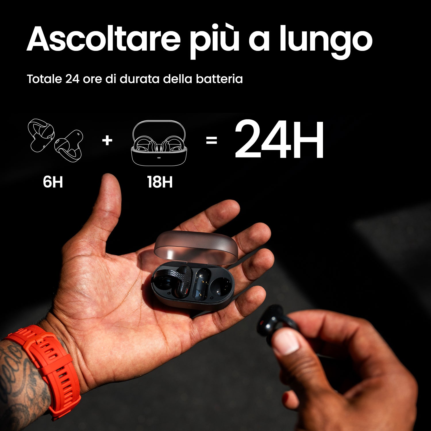 Amazfit auricolari open-ear sport ascolto leggero