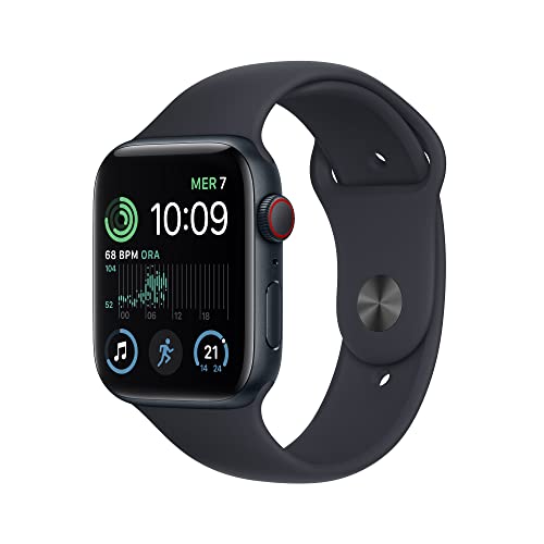 Apple Watch SE 2ª gen. 44mm smartwatch GPS + Cellular mezzanotte