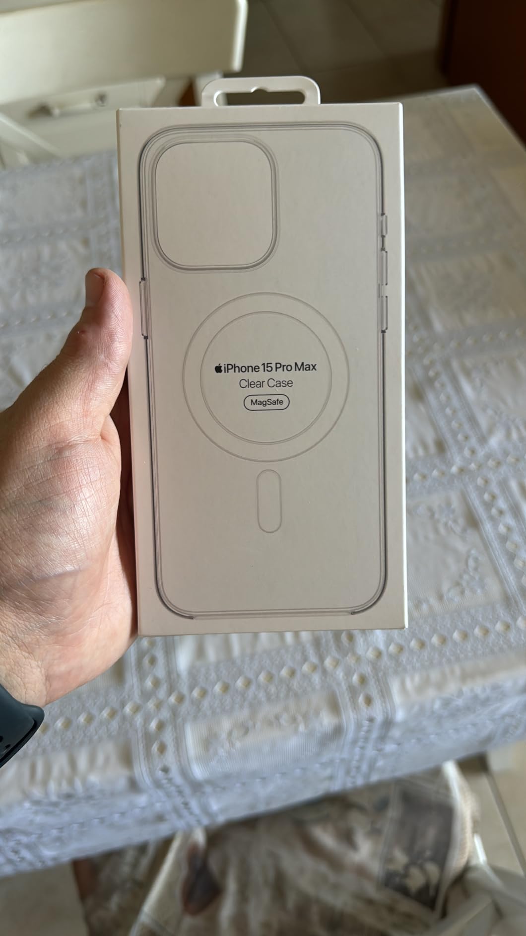 Apple iPhone 15 Pro Max custodia trasparente MagSafe