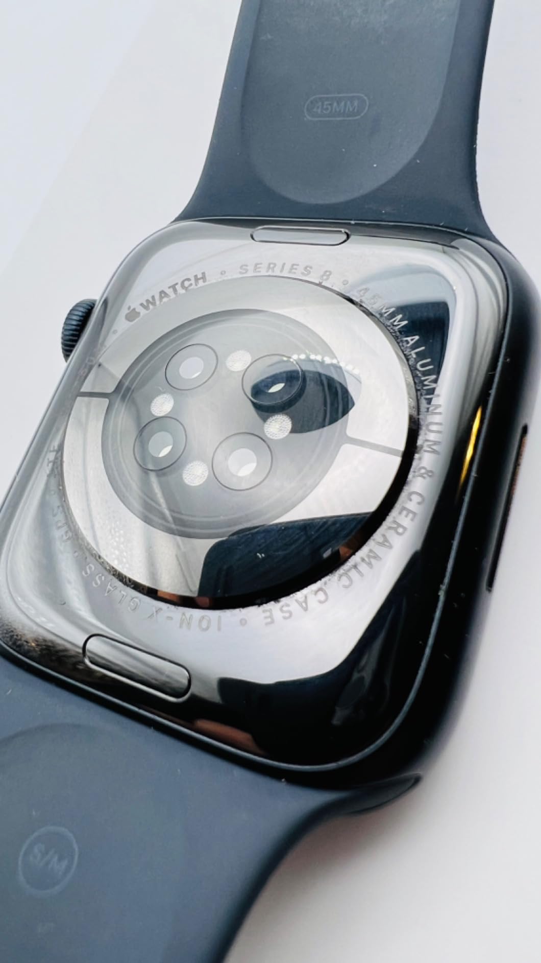 Apple Watch Series 8 GPS+Cellular 45 mm smartwatch Mezzanotte ossigeno