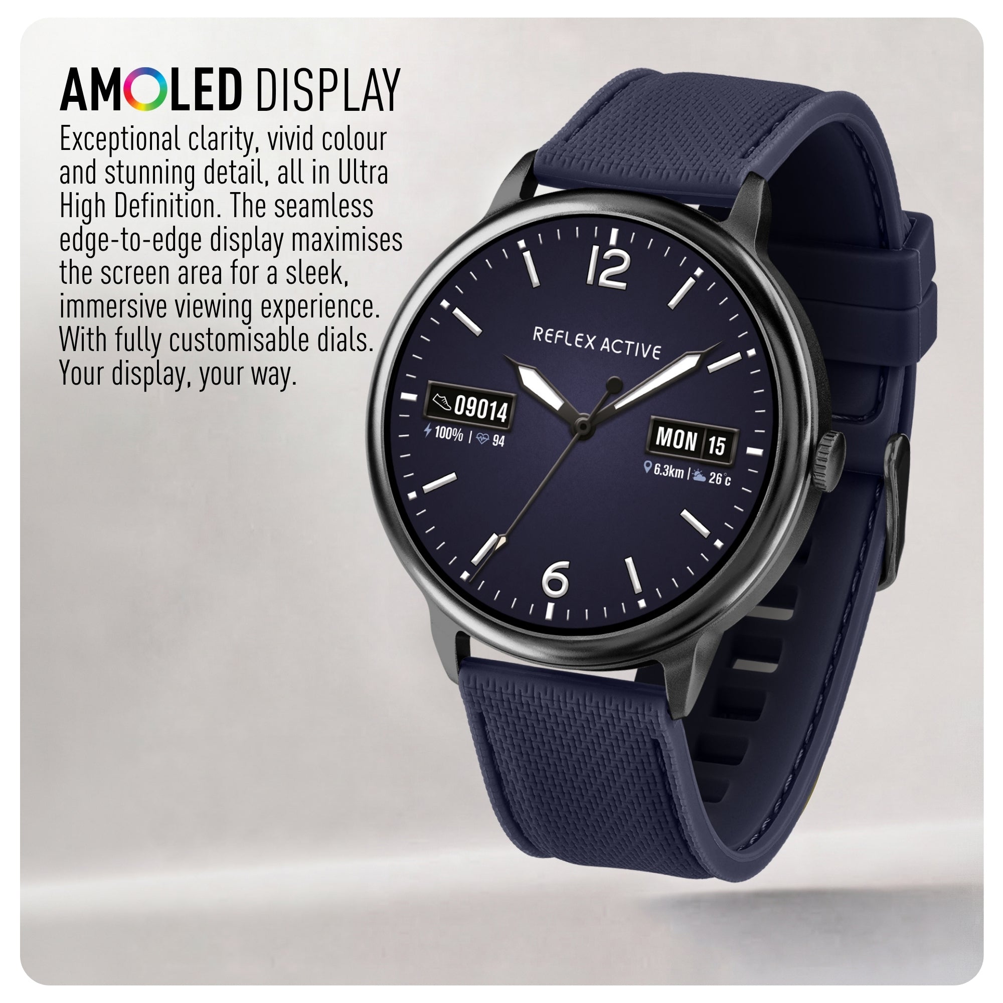 Reflex Active Spectra RA-SP-300R-15 smartwatch blu AMOLED