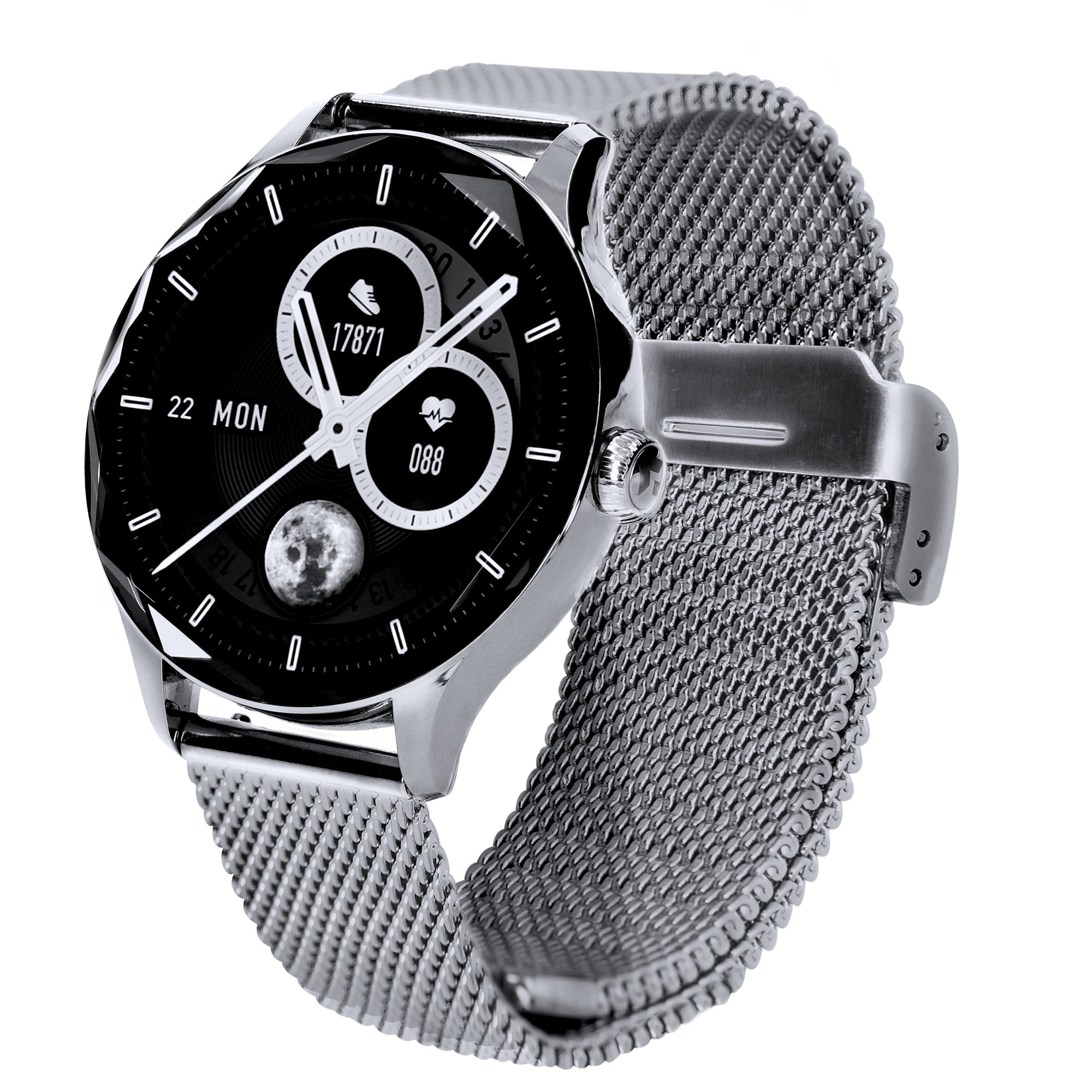 Garett Viva smartwatch AMOLED argento acciaio