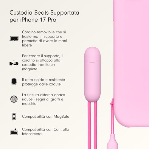 Beats custodia MagSafe iPhone 17 Pro rosa ciottolo