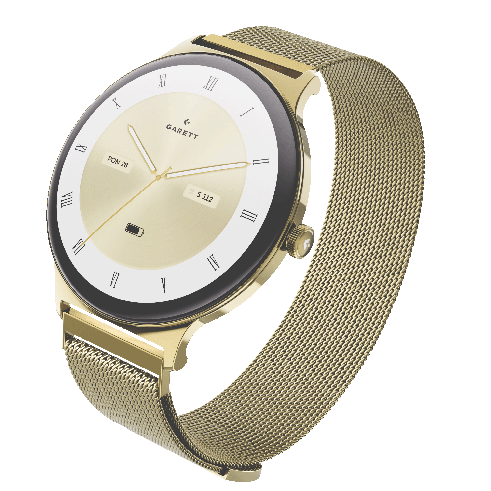Garett Verona 2 Glow smartwatch oro mesh AMOLED