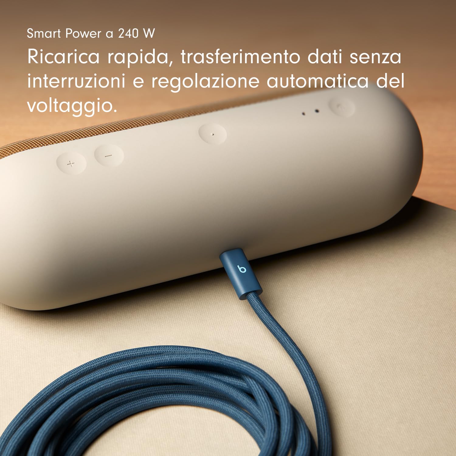 Beats Cavo USB-C a USB-C 240W 3 m Blu burrasca intrecciato