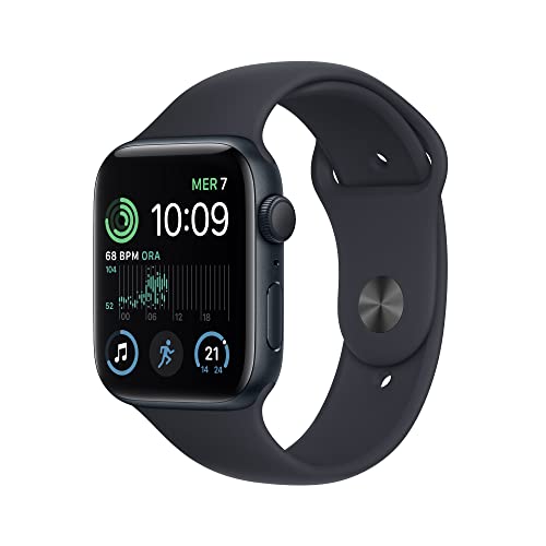 Apple Watch SE 2ª gen GPS 44mm smartwatch mezzanotte
