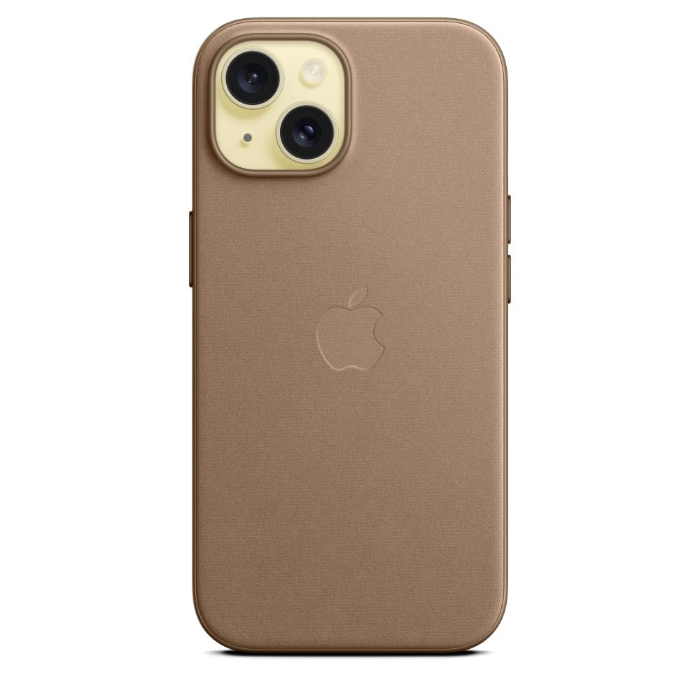 Apple FineWoven custodia iPhone 15 grigio talpa MagSafe