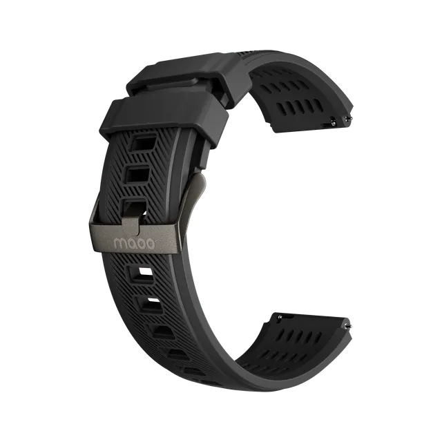 Maoo cinturino smartwatch silicone nero 22mm