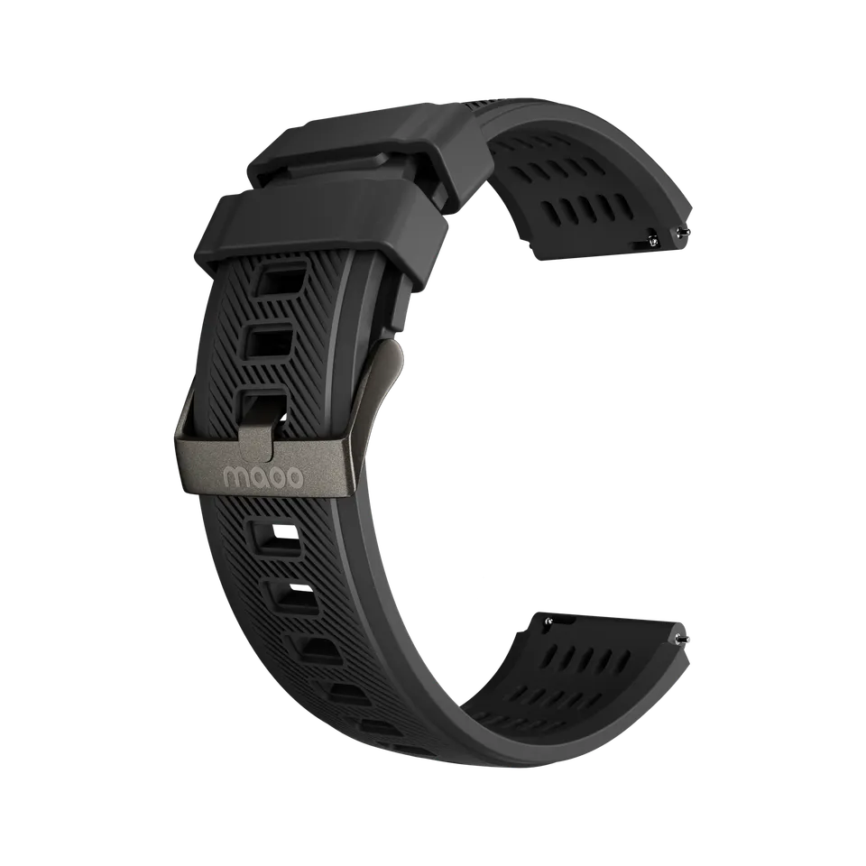 Maoo cinturino smartwatch silicone nero 22mm