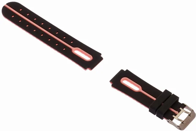 Garett Kids Fine cinturino silicone nero rosa 16 mm