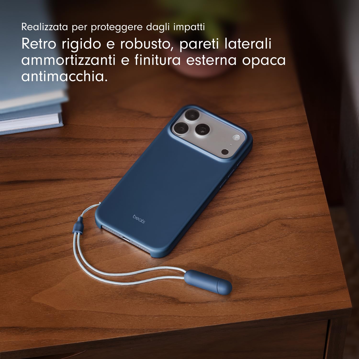 Beats Custodia iPhone 17 Pro Max MagSafe Blu roccia madre