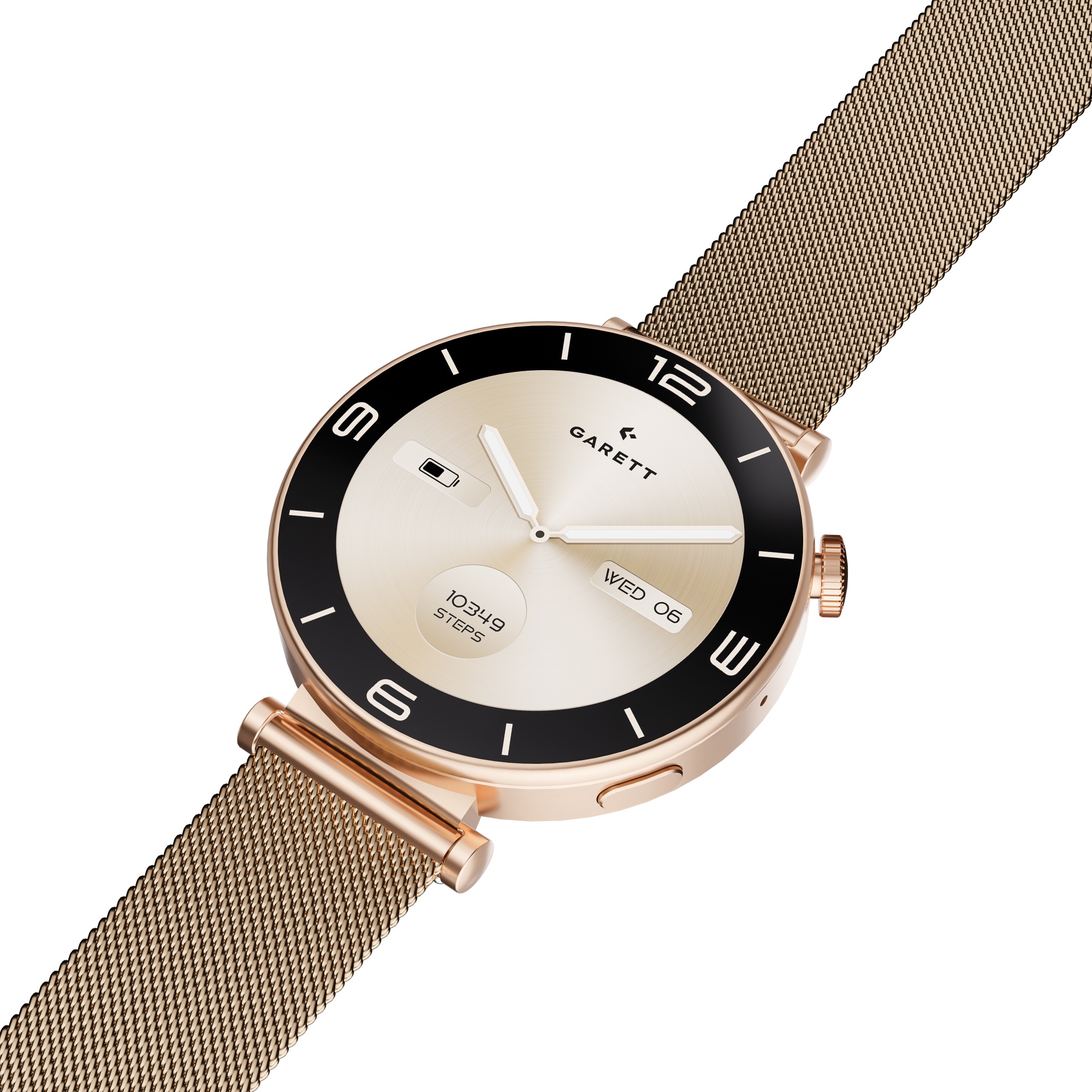 Garett Rose smartwatch maglia acciaio oro rosa