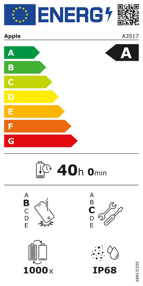 Apple iPhone Air smartphone 256GB nero siderale