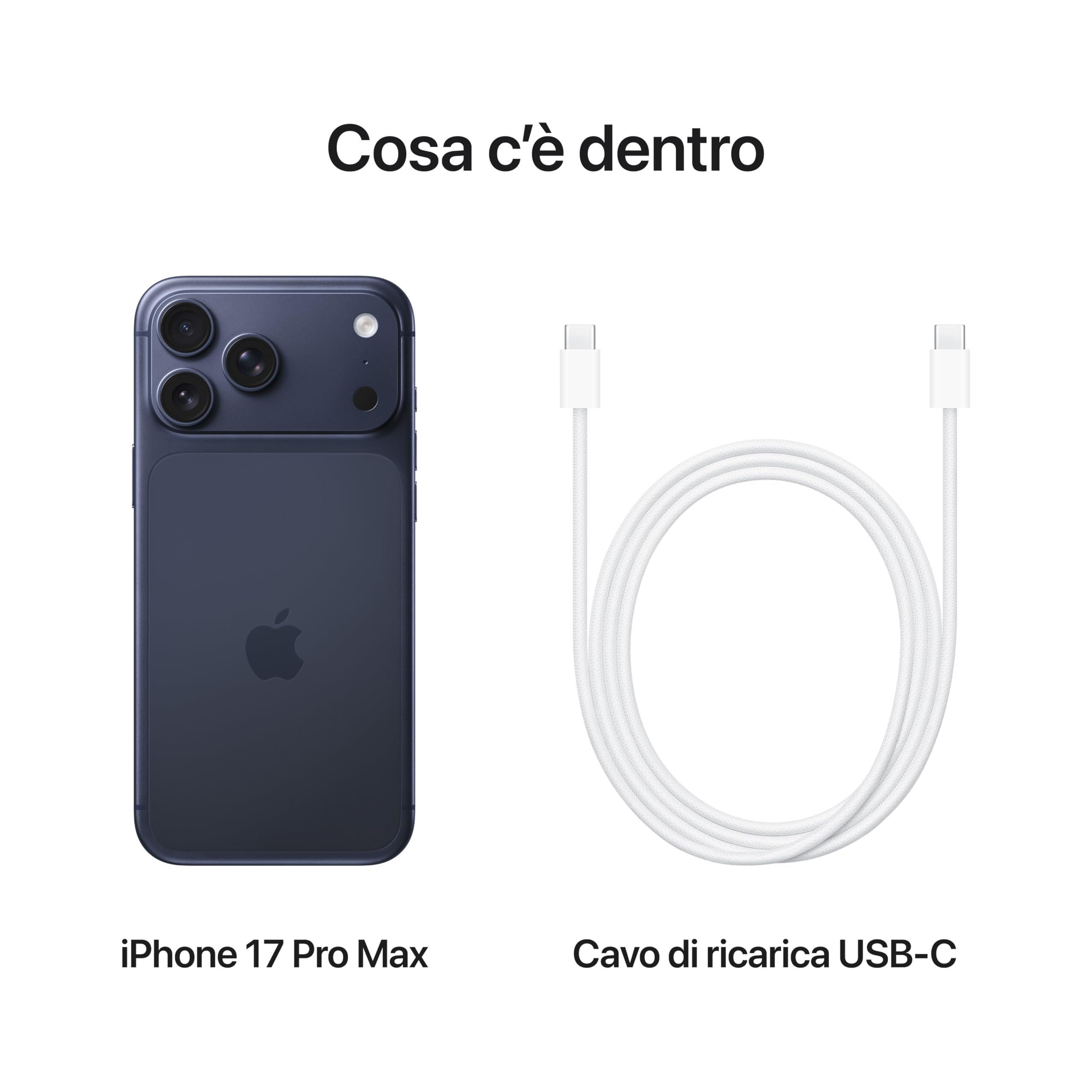 Apple iPhone 17 Pro Max smartphone 256GB blu profondo 48MP
