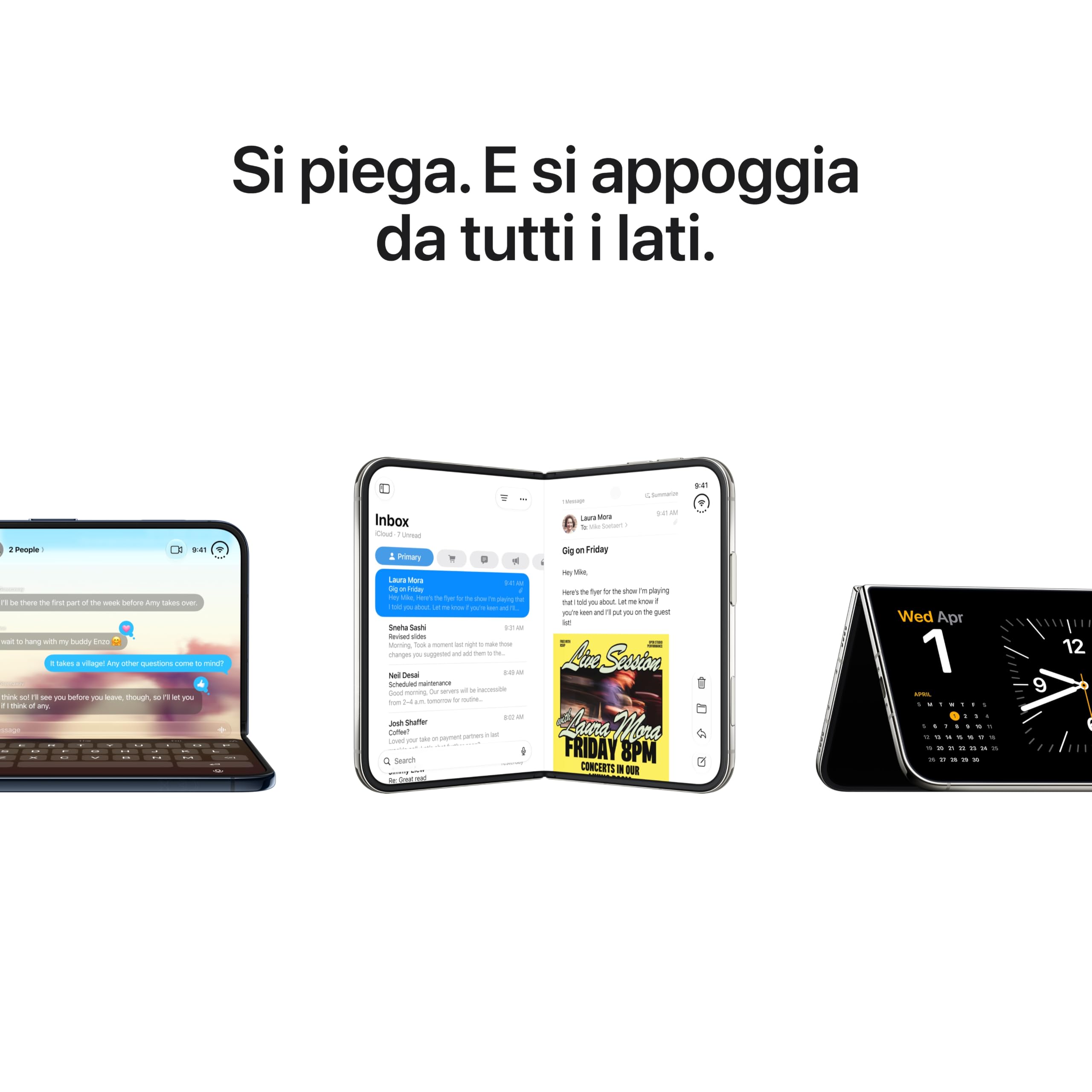 Apple iPhone Duo smartphone pieghevole 256GB cielo notturno