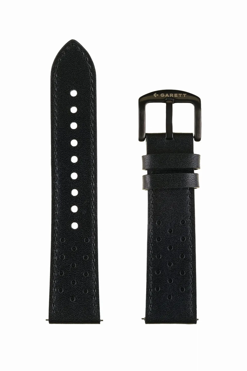 Garett cinturino pelle nero 22 mm universale