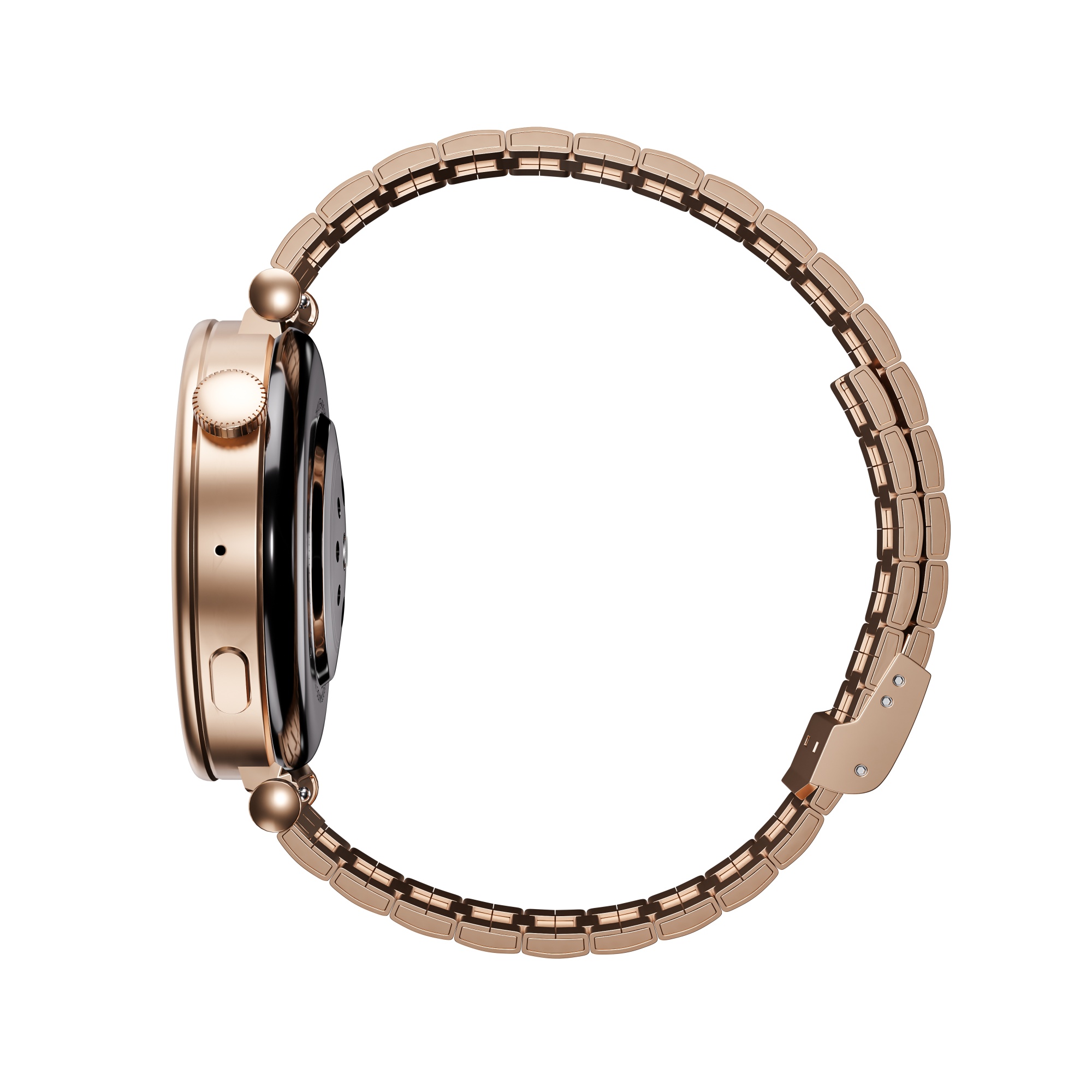 Garett Rose smartwatch oro rosa AMOLED bracciale+pelle
