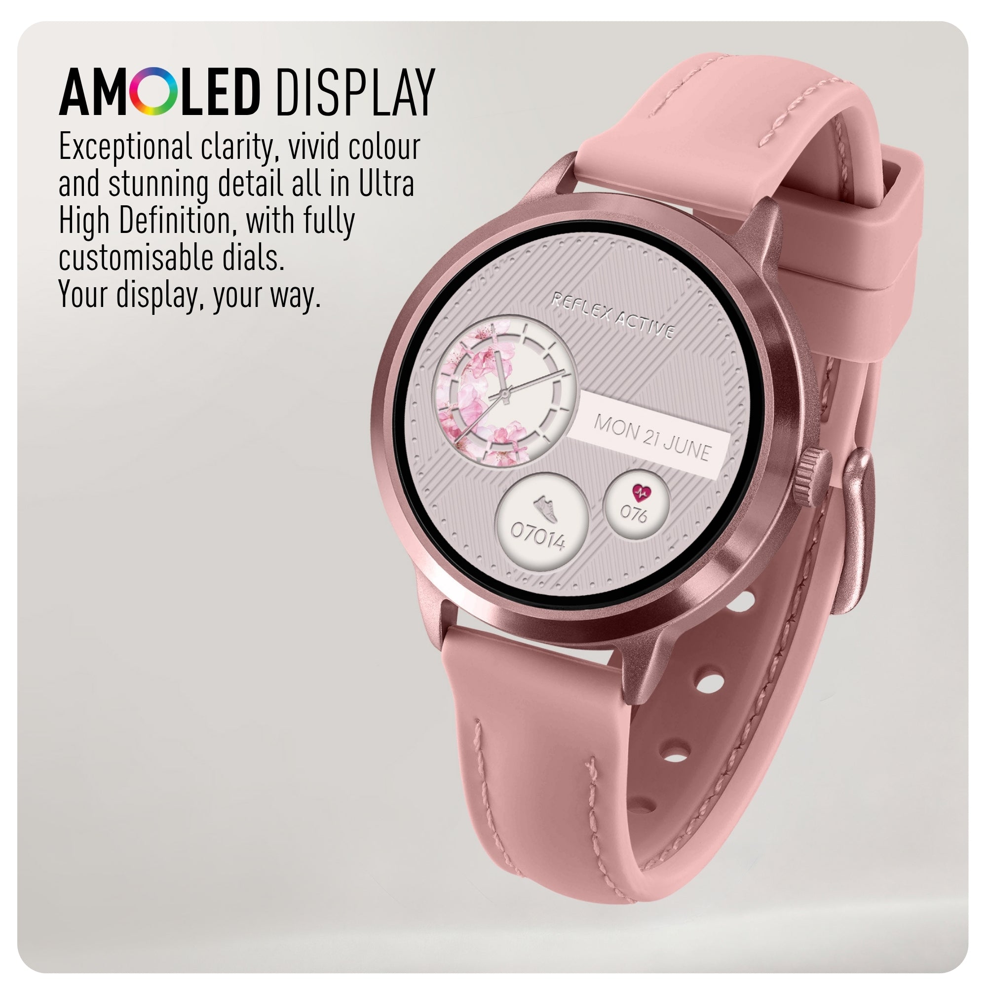 Reflex Active Spectra RA-SP-300R-21 smartwatch rosa AMOLED