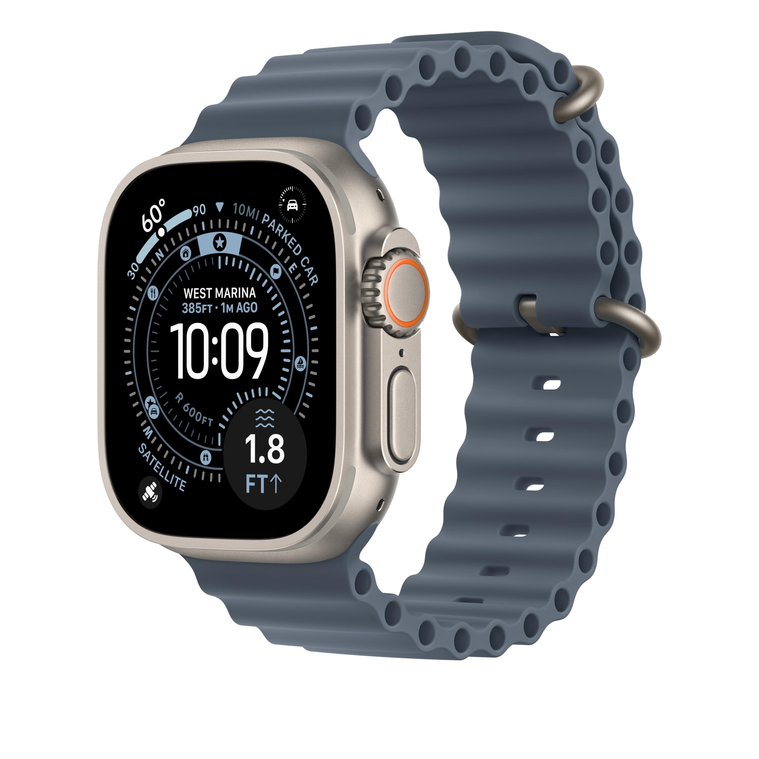 Apple Ocean Band 49mm estensione cinturino Blu salmastro XL