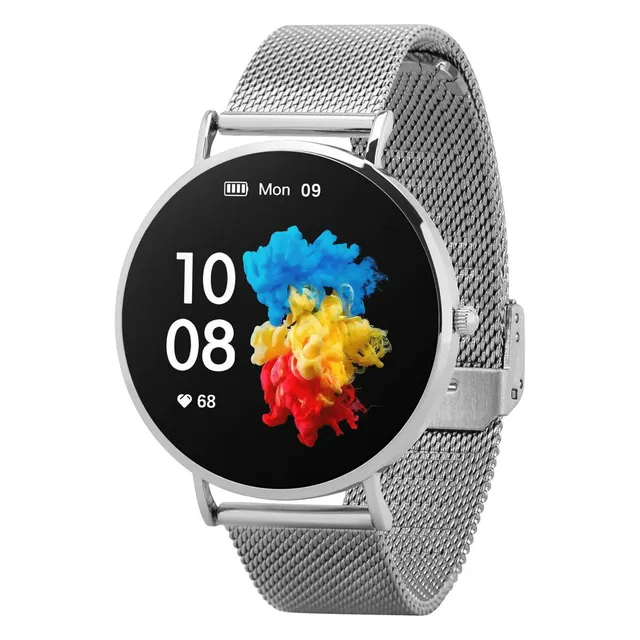 Garett Verona smartwatch argento acciaio AMOLED