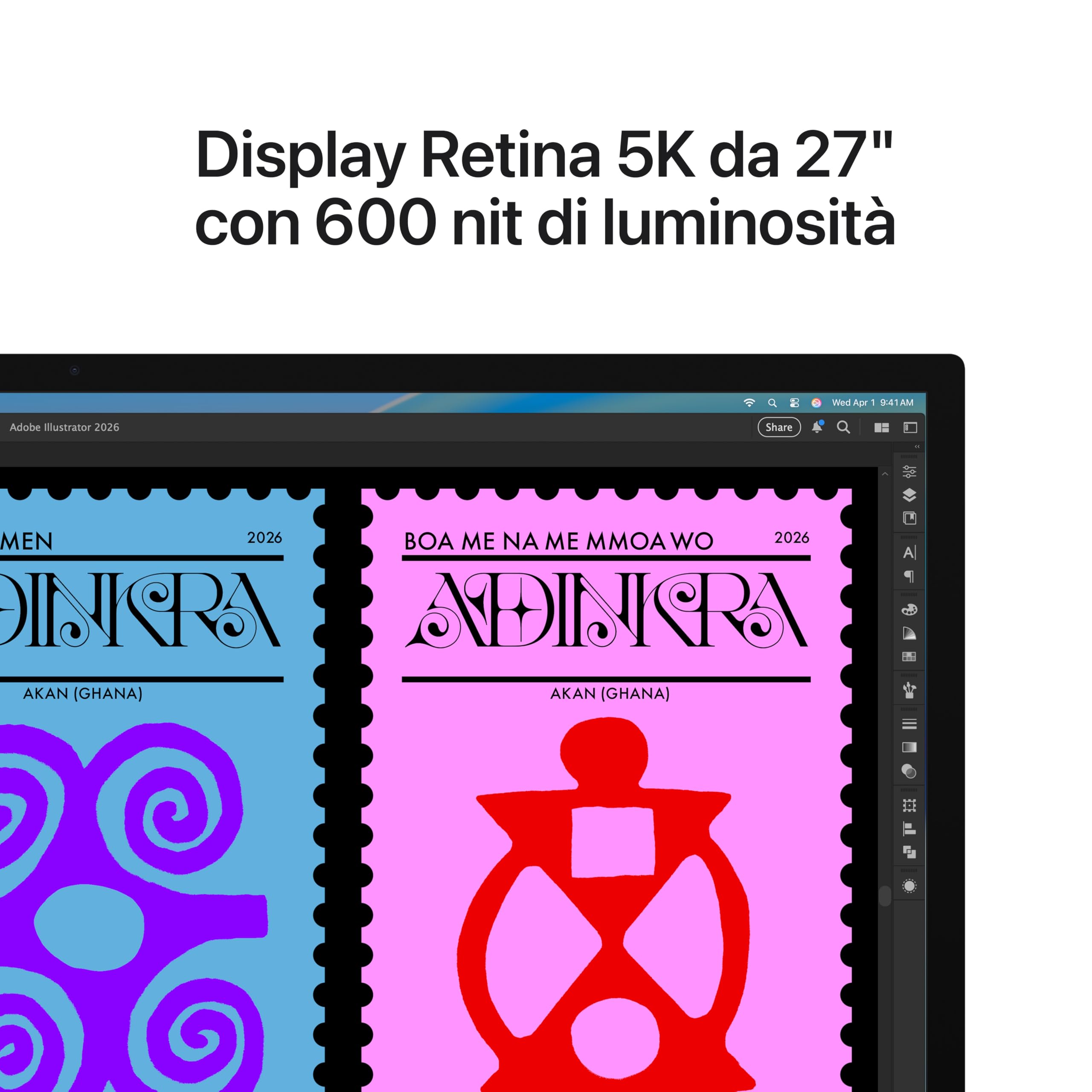 Apple Studio Display monitor 5K vetro nanotexture inclinabile
