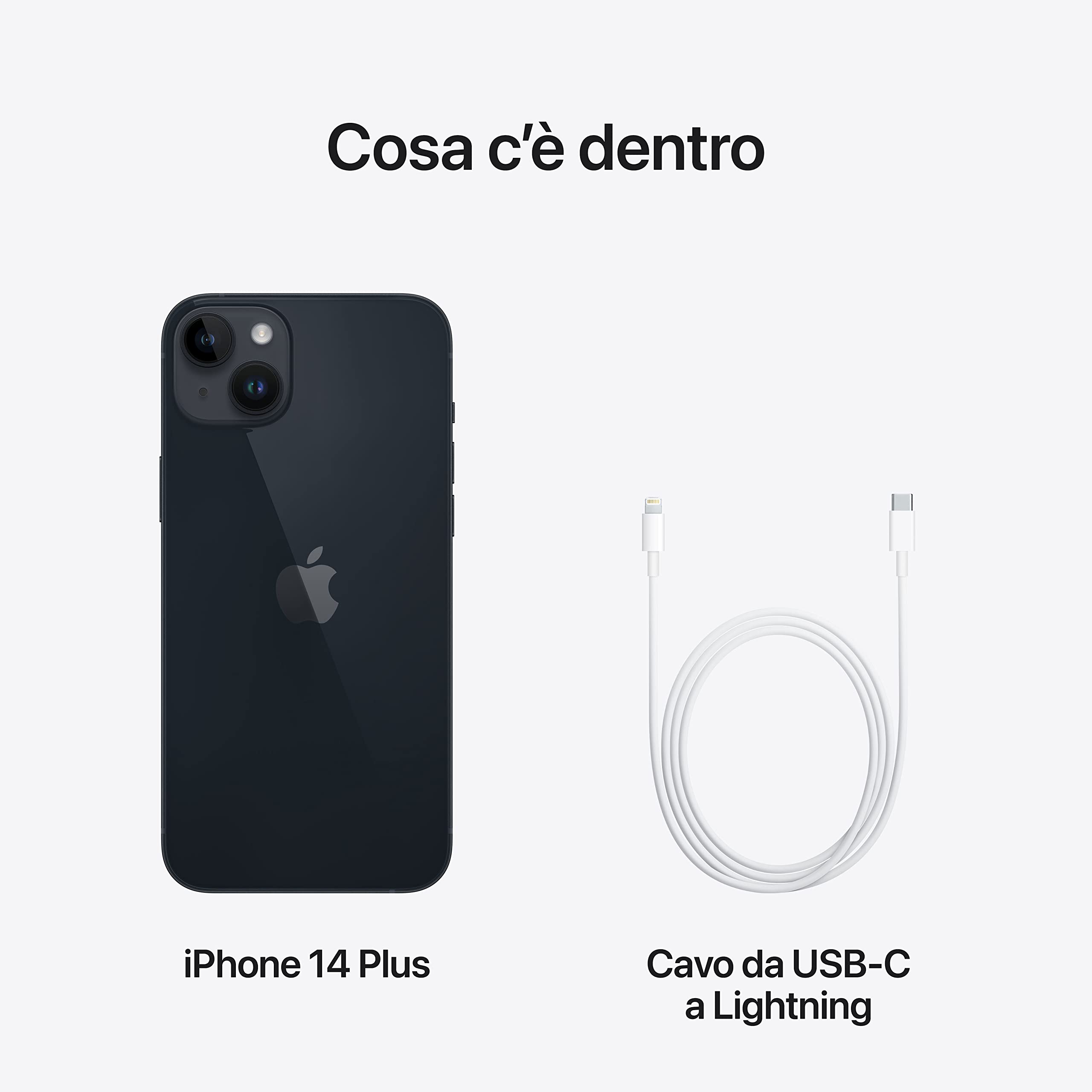 Apple iPhone 14 Plus 256 GB Smartphone Mezzanotte