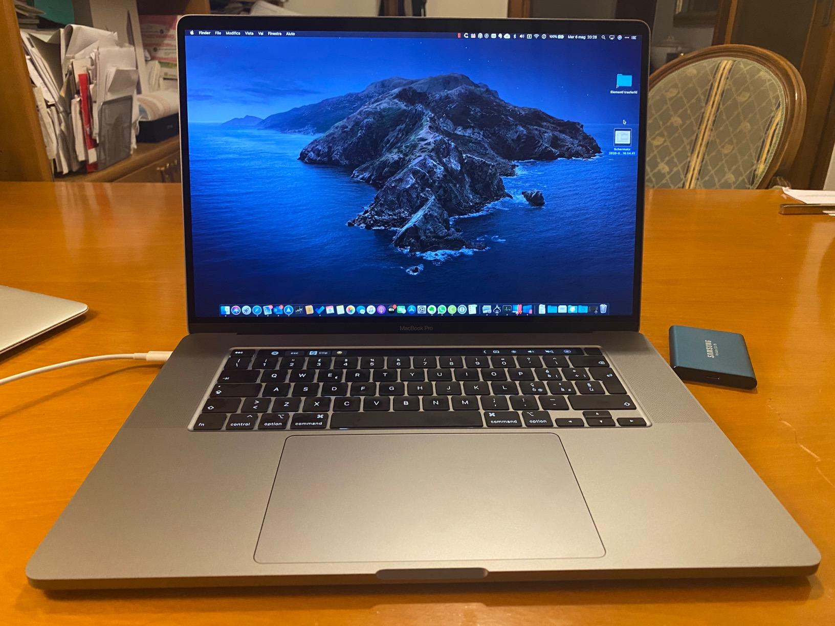 Apple MacBook Pro 16 2019 notebook grigio siderale 16GB 512GB