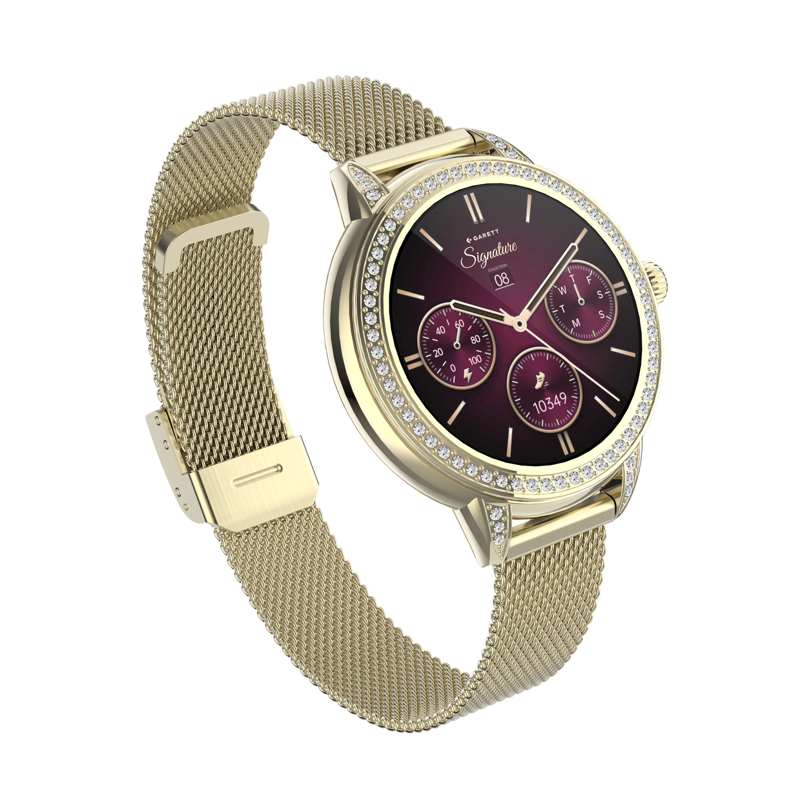 Garett Stella smartwatch oro maglia mesh donna