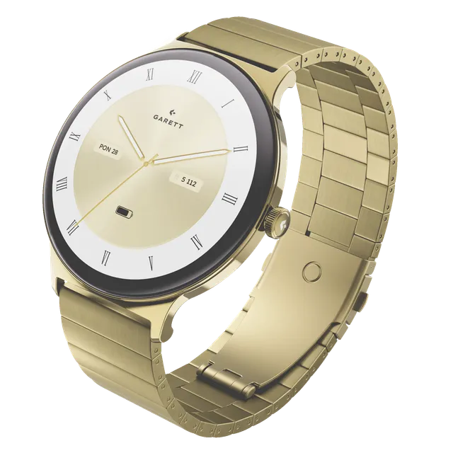 Garett Verona 2 Glow smartwatch oro acciaio AMOLED