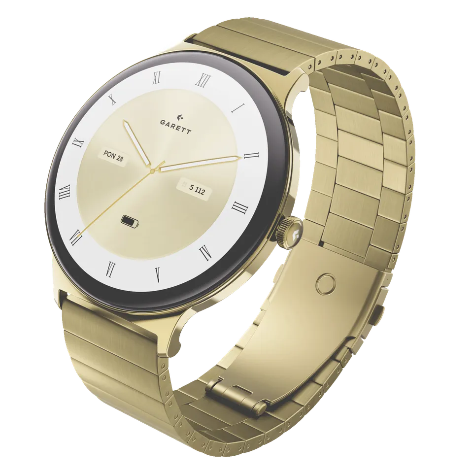 Garett Verona 2 Glow smartwatch oro acciaio AMOLED