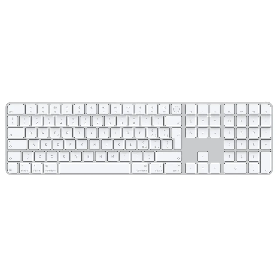 Apple Magic Keyboard Touch ID tastiera italiano tasti bianchi