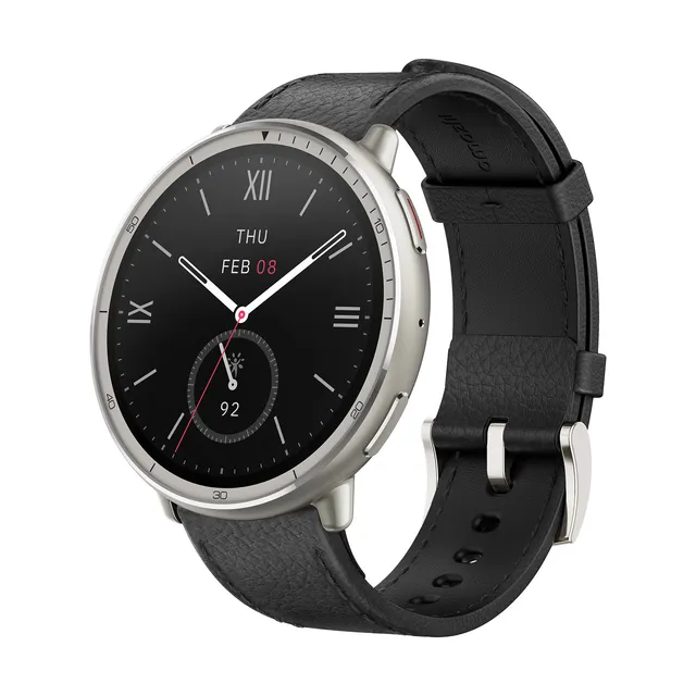 Amazfit Active 2 Premium smartwatch pelle nera NFC