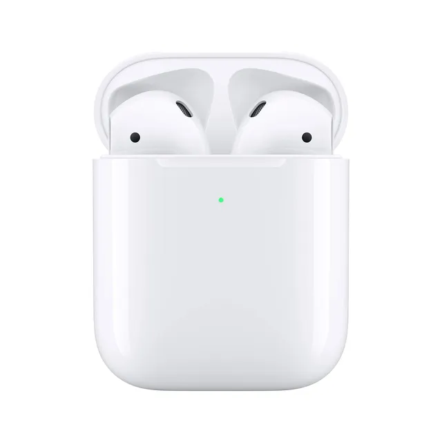 Apple AirPods auricolari wireless custodia ricarica Qi
