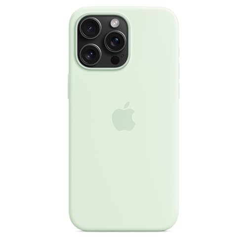 Apple iPhone 15 Pro Max custodia silicone menta fredda MagSafe