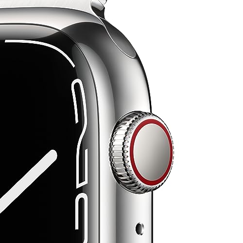 Apple Watch Series 7 GPS Cellular 45mm smartwatch argento milanese