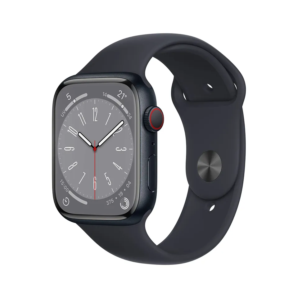 Apple Watch Series 8 GPS+Cellular 45 mm smartwatch Mezzanotte ossigeno
