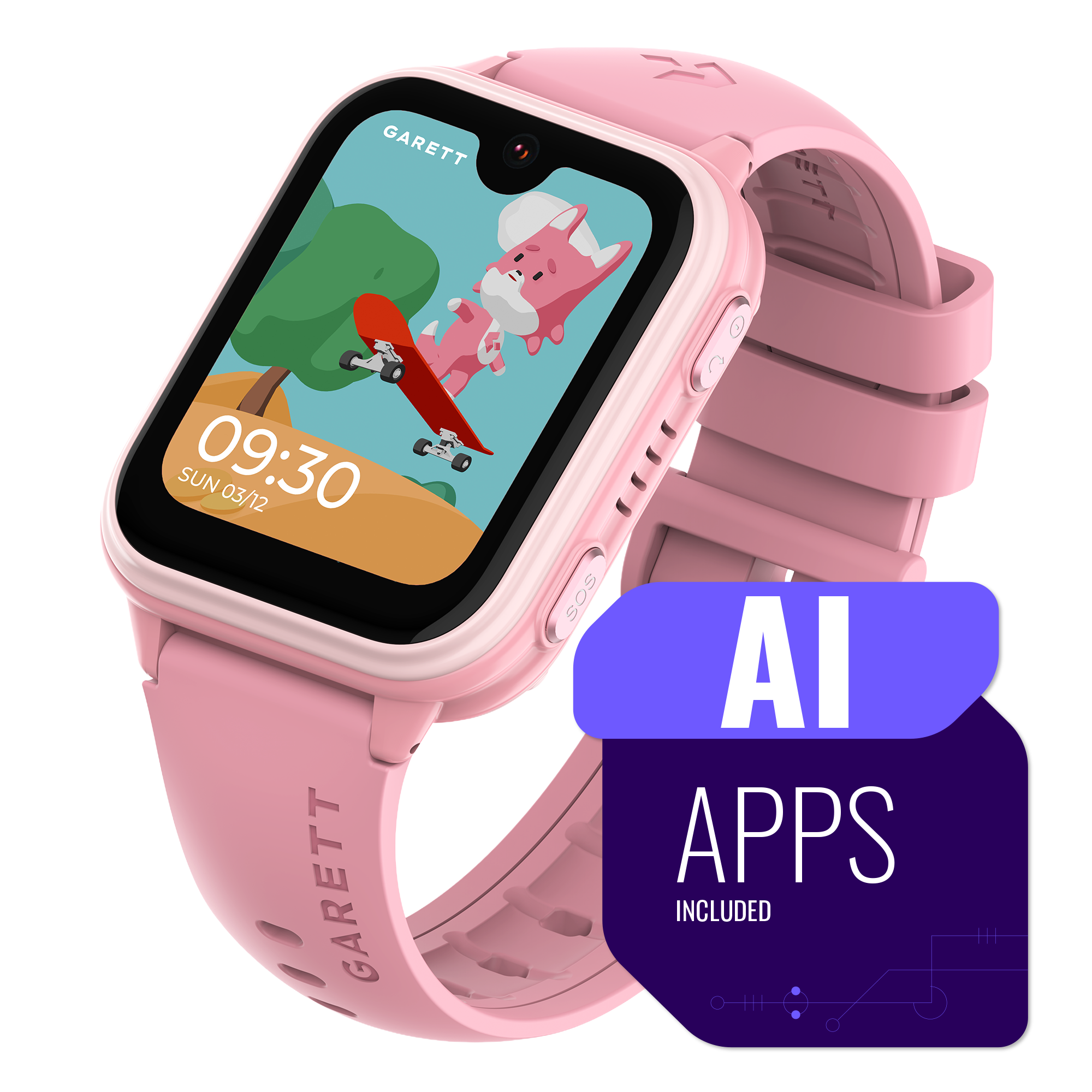 Garett Kids Vibe AI 4G smartwatch rosa bambini