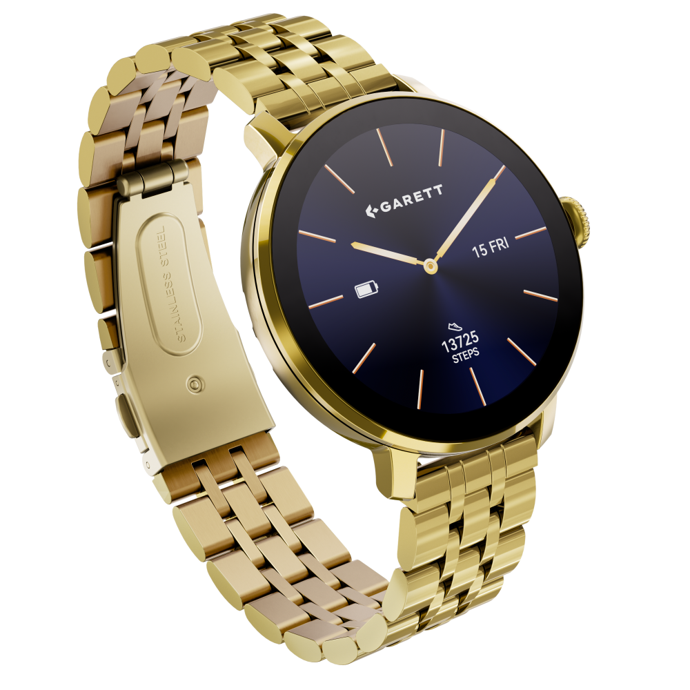 Garett Muse Steel Gold smartwatch oro AMOLED
