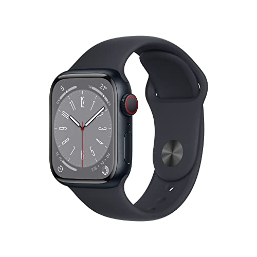 Apple Watch Series 8 41mm smartwatch Mezzanotte Cellular ossigeno