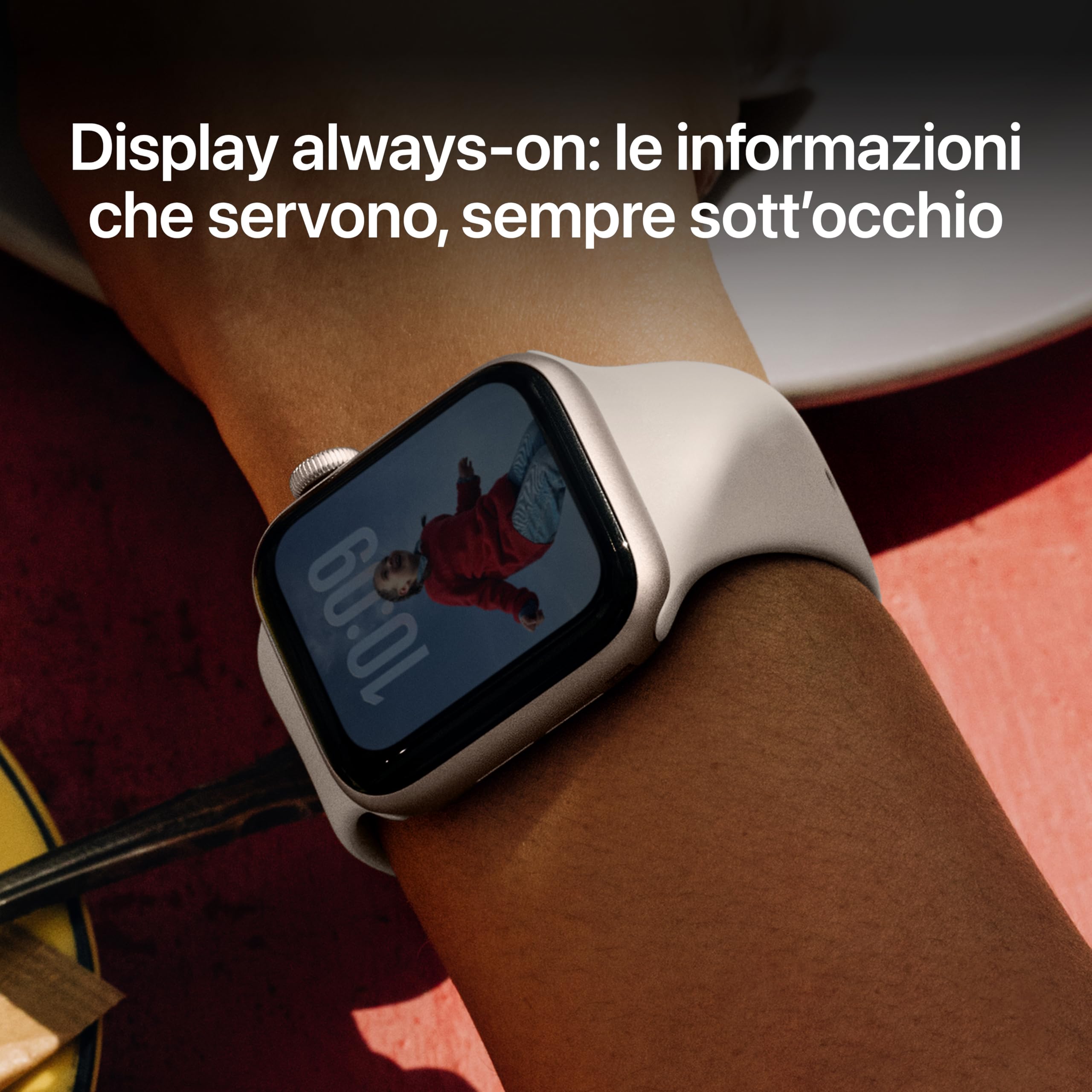 Apple Watch SE 3 44mm smartwatch GPS mezzanotte M/L