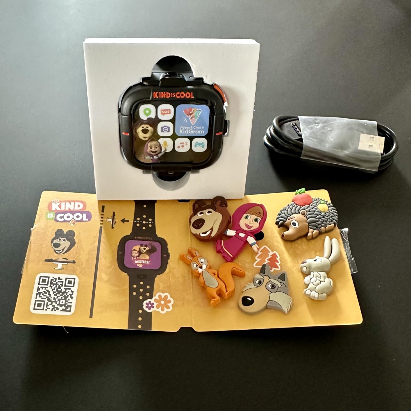 Elari KidPhone Masha e Orso smartwatch bambini nero 4G GPS